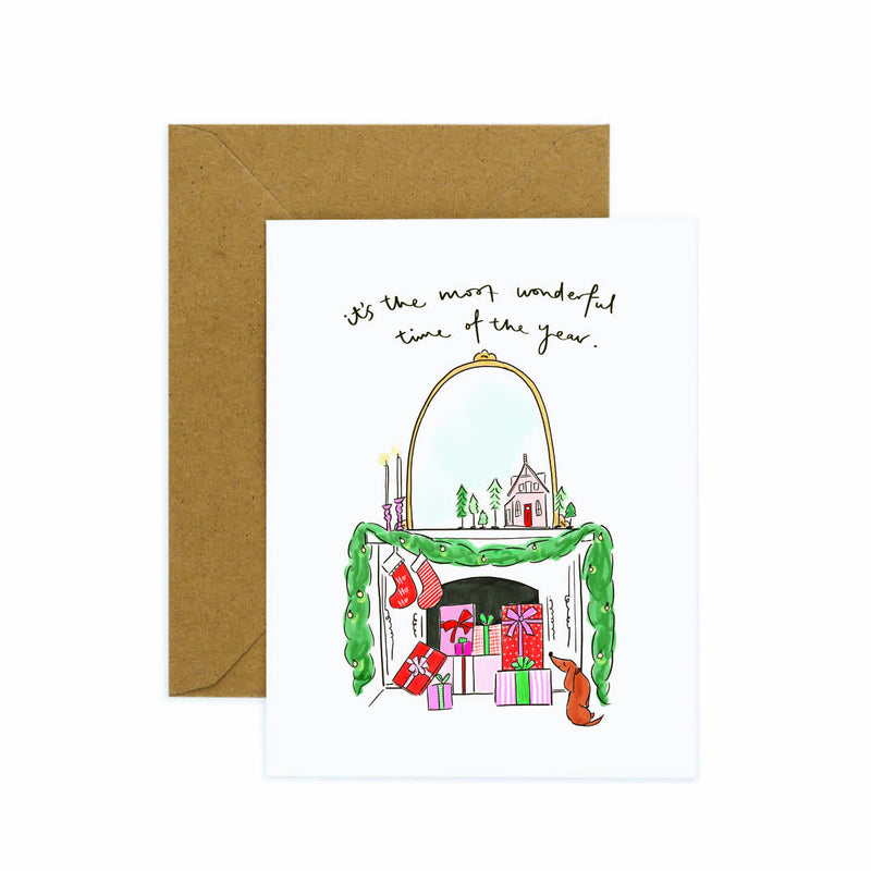 Greeting Cards - Christmas Fireplace