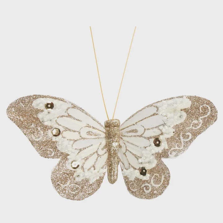 Alina Clip on Butterfly Gold