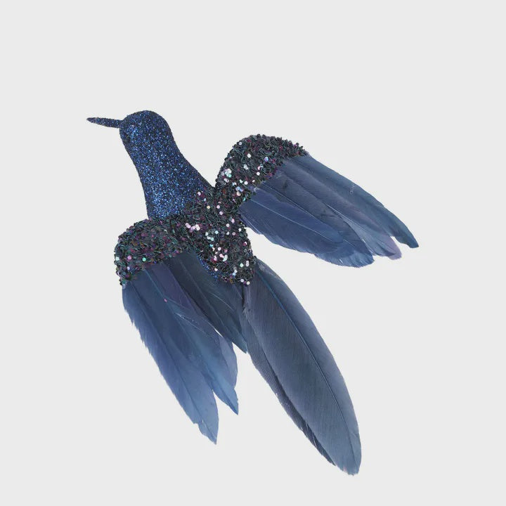 Hess Clip on Hummingbird Blue