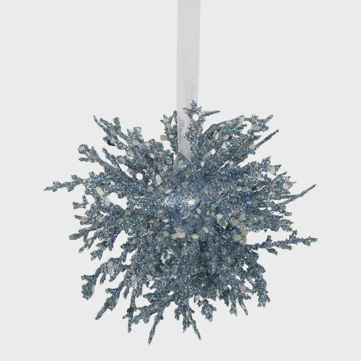 Spike Hanging Bauble Blue
