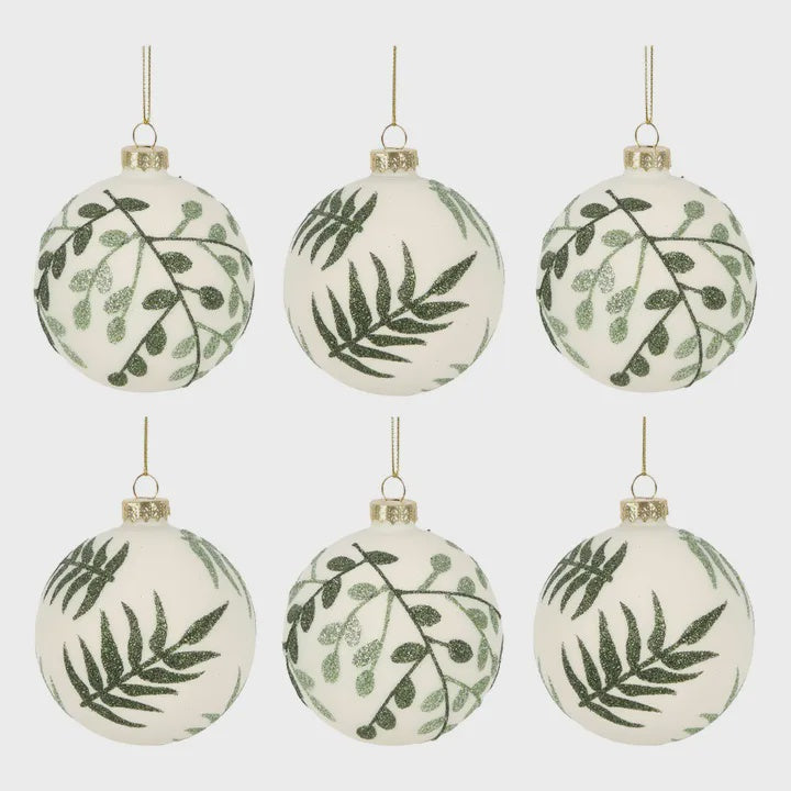 Botanica Boxed Set of 6 Baubles